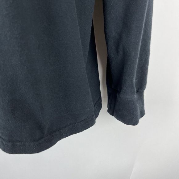 Vans T Shirt Mens Large Black Off The Wall Long Sleeve Knit Classic Fit Tee - Picture 6 of 15